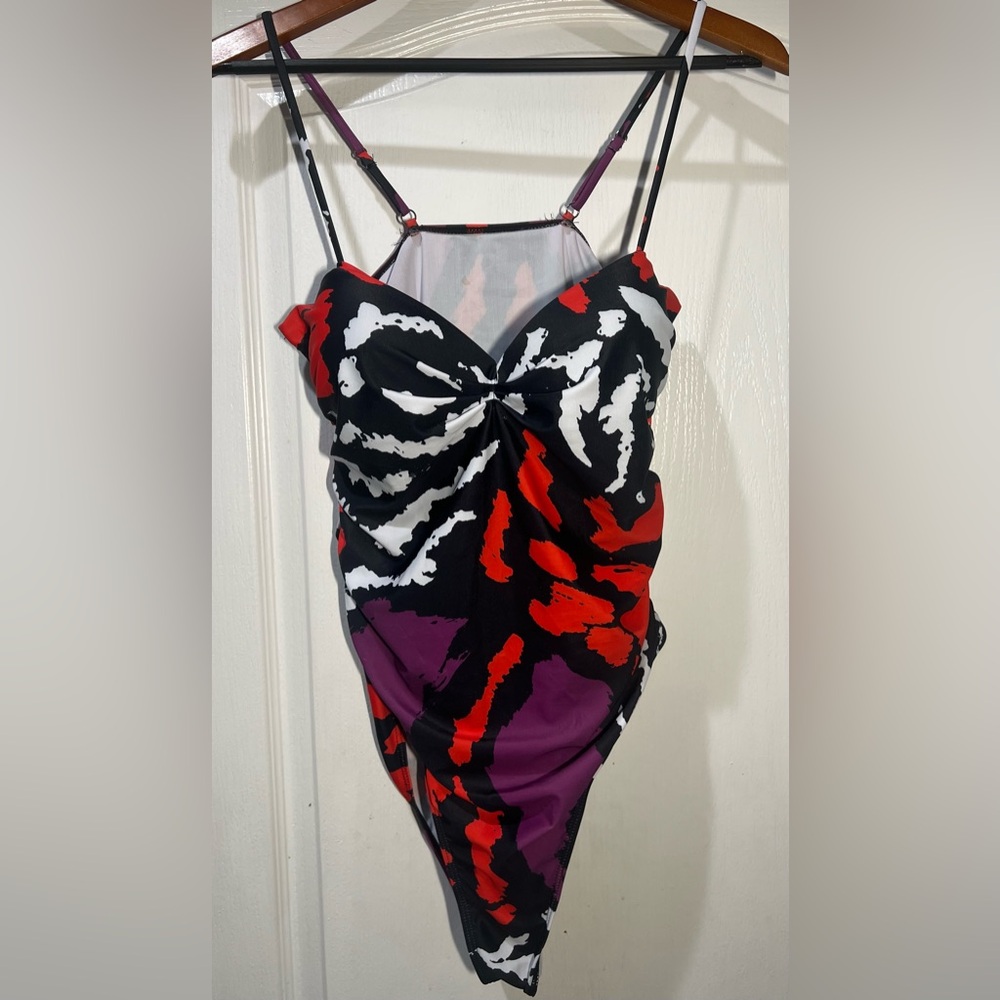 MATTE Collection Abstract Print Swimsuit size XL